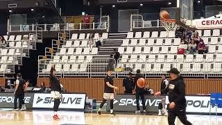 Justin Gutang amp Lee Gwan Hee 이관흐 Singles Inferno 3 warmup with Changwon LG Sakers b4 KBL game [upl. by Fannie]