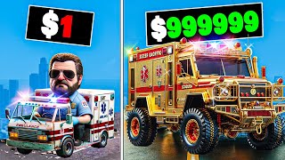 1 to 1000000 Ambulance in GTA 5 [upl. by Ynohtnaluap736]