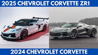 New 2025 Chevrolet Corvette ZR1 Vs 2024 Chevrolet Corvette are the Sibling Rivalry Comparison [upl. by Shutz]