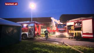 Fünf Feuerwehren bei Brand auf einem Bauernhof in Kematen an der Krems im Einsatz [upl. by Ameen]