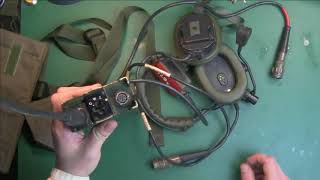 PRC349 RT349 Clansman VHF personal battle radio ex British Army green radio [upl. by Brand]