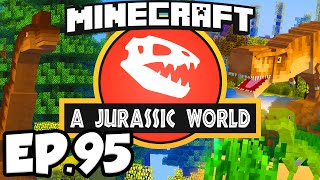 Jurassic World Minecraft Modded Survival Ep95  STARTING DINOSAURS MUSEUM Dinosaurs Modpack [upl. by Kcirdef325]