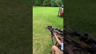 Shooting a Ravin R10 Cross Bow for the first time ever [upl. by Ahsirhcal]