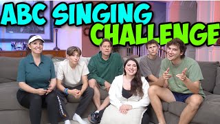 ALPHABET SINGING CHALLENGE 🎤✨ SharpeFamilySingers [upl. by Rexanna79]