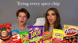 Trying and Ranking Every Spicy Chip [upl. by Jami]