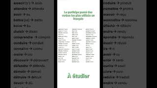 Le participe passé des verbes les plus utilisés en français [upl. by Onitnevuj855]