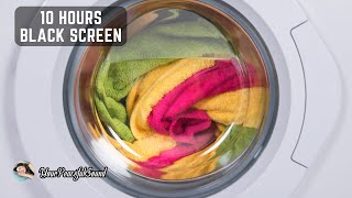 Laundry Machines Noise  10 Hours Washing Machine WHITE NOISE Black Screen  Calm Relax Sleep [upl. by Reffinnej837]