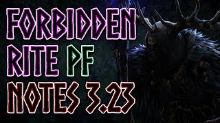 Forbidden Rite PF 323 Notes Gems Mana cost amp More Path of Exile [upl. by Ffirahs615]