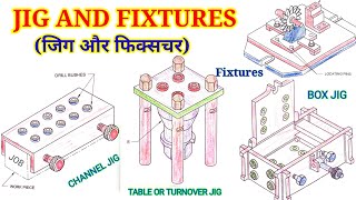 Jig amp Fixtures How to use Jig amp Fixtures  Type of Jig amp Fixtures Drill Jig 💥Chennal Jig Etc [upl. by Atem]