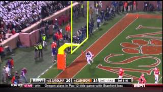 2012 USC vs Clemson  Ace Sanders 34 Yd Touchdown Reception [upl. by Leandro]