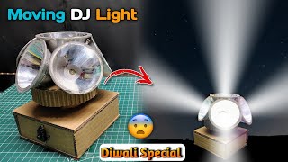 How to make Moving DJ Light at home  Moving Sharpy DJ Light Kaise Banaye  Diwali special 💥😱 [upl. by Eliak]