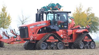 Versatile 550DT with Kverneland 12 furrow plough taking the next track on the headland [upl. by Sesilu]