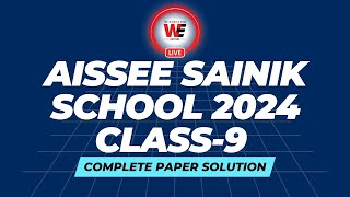 Sainik School Exam 2024 Class 9 Complete Paper Solution  Entrance Exam 2024 Paper Solved AISSEE [upl. by Drageruaeb461]