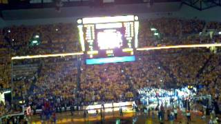 MissouriKansas Basketball Introductions Feb 4 2012 [upl. by Ecyar]