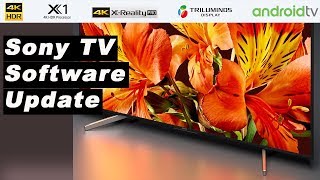 SONY BRAVIA TV ANDROID UPDATE  SOFTWARE   Review 🔥🔥 [upl. by Yanetruoc762]