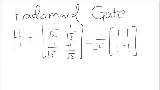 What is the Hadamard Gate  Fundamentals of Quantum Mechanics  Qmunity Tech [upl. by Weaver]