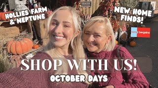 SHOP WITH US amp NEW IN HOME FINDS Hollies Farm  Neptune  Home Bargains finds  Baby haul neutral [upl. by Al]