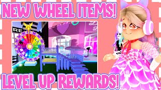 NEW WHEEL ACCESSORIES amp LEVEL UP REWARDS 🏰 Royale High Tea [upl. by Naxor]