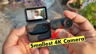 Smallest 4K Camera 🎥 4K videos in Your Thumb insta360 go3s camera a [upl. by Vudimir]