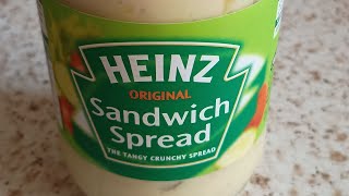 Heinz Vinegar Sandwich Spread Snacks Food Review 300g £107 [upl. by Carver]