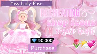 Recreating the shop icons in Royale High [upl. by Basham]