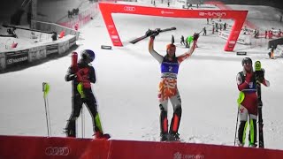 Petra Vlhova  1nd place  Slalom  Courchevel  2023 [upl. by Anamuj]