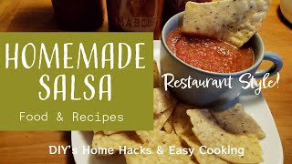 The BEST Homemade SALSAEasy Restaurant Style 🍅🌶️ [upl. by Gelasius]