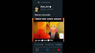 Boruto Rock Naruto shoked artboysom artboysibu naruto howtodrawsasukeuchiha viralshorts [upl. by Harrow]