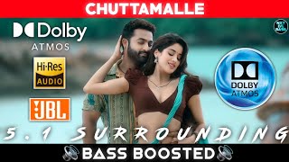 CHUTTAMALLE SONG  BASS BOOSTED  DOLBY ATMOS  JBL  51 SURROUNDING  NXT LVL BASS [upl. by Ainotna]