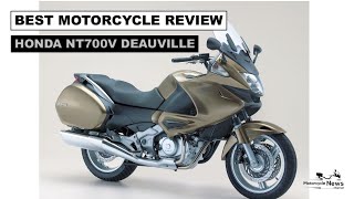 HONDA NT700V DEAUVILLE BEST MOTORCYCLE REVIEW 8v V twin 5 gears [upl. by Ytineres225]