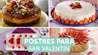 Postres para San Valentín  Recetas kiwilimón [upl. by Sirtimid]