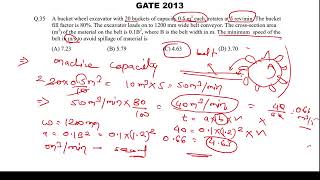 GATE MINING  MINING MACHINARY DAY 1  belt conveyor capacity calculation [upl. by Flo]