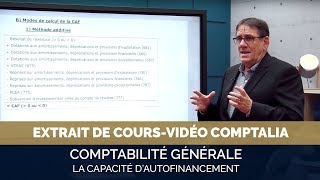 La capacité dautofinancement  extrait cours vidéo COMPTALIA [upl. by Lyndsie]