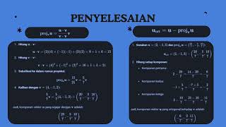 PEMBAHASAN KOMPONEN SEJAJAR DAN ORTOGONALALJABAR LINEAR 1 [upl. by Ymiaj27]