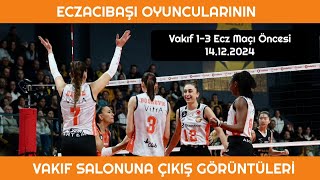 Eczacıbaşı Dynavit Oyuncularının Vakıfbank Spor Salonu Sahaya Çıkış Görüntüleri [upl. by Dayir]