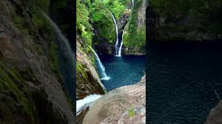 Majestic Waterfalls💦🌊 hiddengems flores islandparadise shorts youtubeshorts shortsfeed [upl. by Pierette395]