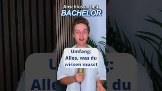 Umfang einer Bachelorarbeit student studium shortsvideo [upl. by Assylla]