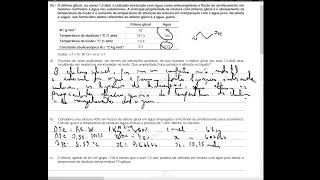 QUESTÃO 5 PROPRIEDADES COLIGATIVAS E EBULIOSCOPIA  ESPECÍFICA DE QUÍMICA UFPR 2018 [upl. by Carlile]