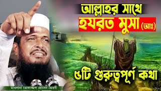 মূসা নবীর সাথে আল্লাহর কথা।TofazzalHossain Tofazzal hossain bhairavi  Bangla Waz [upl. by Bibbie222]