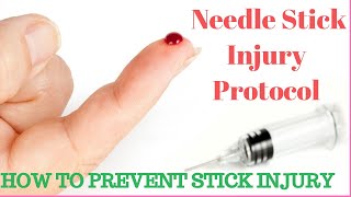 Needle Stick Injury Management Preventing Sharp Injuries In Nursing  Post Exposure Prophylaxis [upl. by Hebner895]