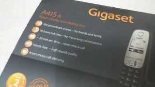 Gigaset A415 telephone Unboxing [upl. by Otir880]