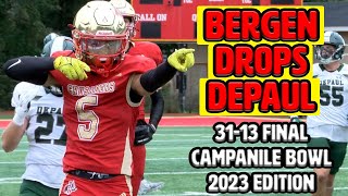 Bergen Catholic 31 DePaul Catholic 13  Week 5 Highlights  Battle of State Champions [upl. by Laehcim]