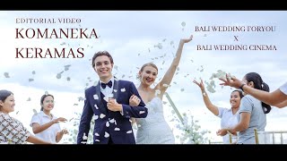 Wedding Video Editorial at Komaneka Keramas Resort Bali  Bali Wedding Foryou X Bali Wedding Cinema [upl. by Nomae]