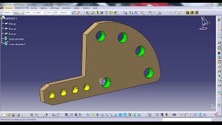 CATIA V5 Tutorial 2  Exercice de formation 2  opération booléenne   Débutant [upl. by Van140]