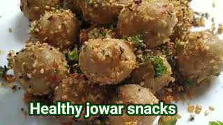 jowar flour Balls  jowar snacks  jowar recipes  Jowar Balls for kids Tiffin snacks [upl. by Eal]