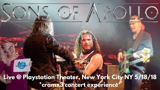 Sons of Apollo  LIVE  Playstation Theater New York City NY 51818 cramx3 concert experience [upl. by Eikcim]