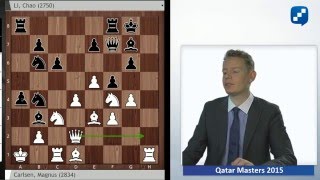 Magnus Carlsen  Li Chao Qatar Masters 2015 Grandmaster Analysis [upl. by Onitnevuj]