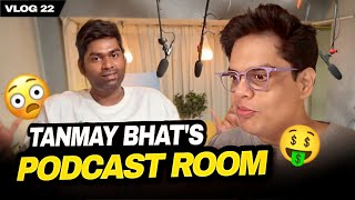 Tanmay Bhats Podcast Room ft tanmaybhat  VLOG [upl. by Bradeord]