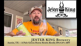 Beer Review Jester King A Pale Green Horse Kviek Kveik IPA  PopDarts  Bloopers [upl. by Fagaly6]