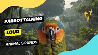 Parrot Talking Loud  loud parrot chirping  natural parrot sounds  parrot calling sounds [upl. by Nylednarb]